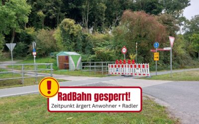 RadBahn gesperrt