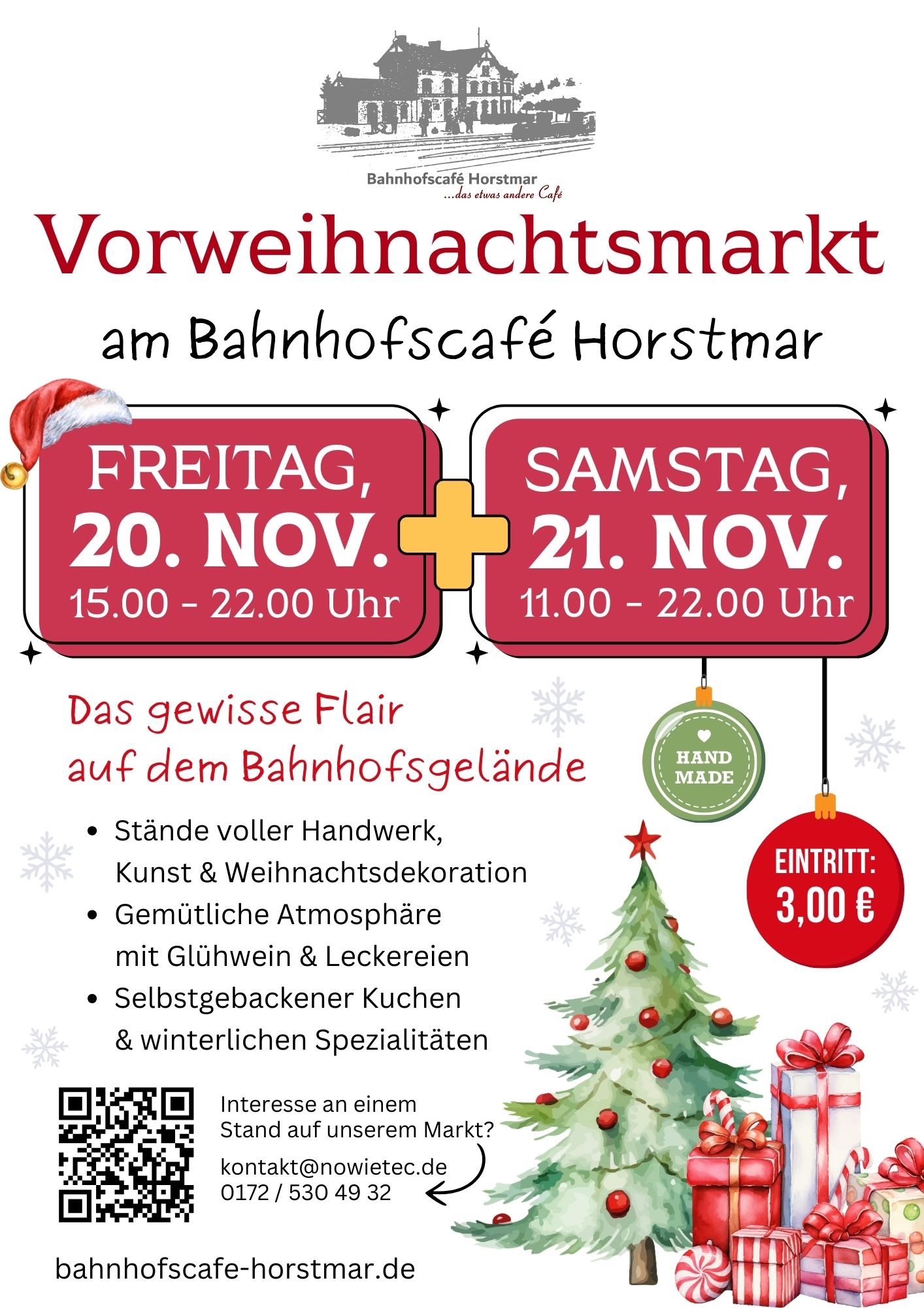 Bahnhofscafe_Horstmar_Poster_Vorweihnachtsmarkt